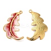 304 Stainless Steel Enamel Pendants STAS-K256-14G-02-1