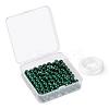 100Pcs 8mm Natural Malachite Round Beads DIY-LS0002-33-7