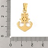 Ion Plating(IP) 304 Stainless Steel Micro Pave Cubic Zirconia Pendants STAS-D112-03G-06-3