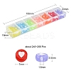 245~266Pcs 7 Colors Transparent Acrylic Beads TACR-YW0001-57-4