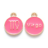 Alloy Enamel Pendants ENAM-S124-01A-03B-1