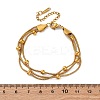Stainless Steel Multi-strand Ball Bracelets LS-BJEW-L687-01G-4