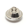 Glass Rhinestone Button BUTT-WH0015-21C-04-2