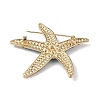 Starfish Alloy Rhinestone Sea Animal Brooches JEWB-S023-01A-2