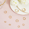5 Pairs 5 Style Rack Plating Round Brass Hoop Earrings for Women EJEW-BBC0001-98-3