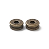 Tibetan Style Flat Round Alloy Spacers Beads X-TIBEP-S293-070AB-LF-2