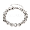 304 Stainless Steel Double Link Chain Bracelets for Women SA-H001-23P-3