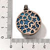 Natural Blue Banded Agate(Dyed & Heated) Pendants G-P560-01R-16-3