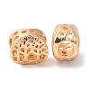 Rack Plating Alloy European Beads PALLOY-S189-08G-1
