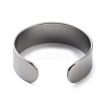 Non-Tarnish 304 Stainless Steel Cuff Rings STAS-M333-04A-P-3