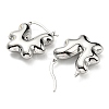 Flower Hoop Earrings EJEW-G355-08P-2