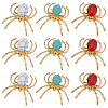 9Pcs 3 Colors Zinc Alloy Cabochons FIND-WR0012-78-1