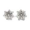 304 Stainless Steel Crystal Rhinestone Stud Earrings EJEW-G423-15P-3
