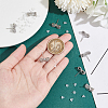 4 Pairs Rack Plating Brass Micro Pave Cubic Zirconia Bowkont Earring Findings KK-BC0013-71P-3