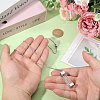 1Pc Glass Hourglass Rectangle Pet Memorial Keepsake Urn Ashes Pendant Necklaces NJEW-CA0001-27P-3