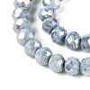 Anti-Tarnish Electroplate Rondelle Glass Beads Strands EGLA-T021-4mm-17-10-4