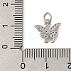 Rack Plating Brass Micro Pave Cubic Zirconia Charms KK-I716-05P-3