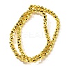 Electroplated Synthetic Non-magnetic Hematite Beads Strands G-L613-C01-02-3
