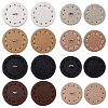 16Pcs 8 Colors 1-Hole Imitation Leather Shank Buttons BUTT-CL0001-04-1