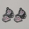Zinc Alloy Enamel Pendants ENAM-CJC0021-20D-1