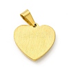 PVD Vacuum Plating 304 Stainless Steel Pendants STAS-A073-14G-2