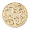 Christmas Series Wax Seal Brass Stamp Head LS-AJEW-M037-01G-16-2