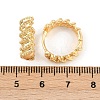 Brass Twist Hoop Earrings EJEW-G446-03G-5