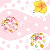 20Pcs 5 Colors Plumeria Resin Pendants RESI-YW0004-66-2