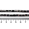 Electroplate Glass Beads Strands GLAA-Q101-02A-HP04-4