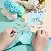 12Pcs 4 Colors Plastic Pendant Stitch Markers HJEW-NB00047-3