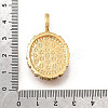 Brass Micro Pave Cubic Zirconia & Enamel Pendants KK-R222-08G-03-3