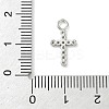 Brass Micro Pave Clear Cubic Zirconia Pendants KK-H528-09B-P-3