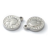 Non-Tarnish 304 Stainless Steel charms LS-STAS-O145-15P-3