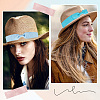 6Pcs 6 Colors Bowknot Polyester Hat Belt FIND-CP0001-75-6