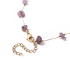 Natural Mixed Gemstone Chips Beaded Necklace NJEW-JN04234-5