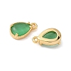 Brass Crushed Ice Cut Cubic Zirconia Pendants KK-D024-26D-G-2