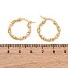 201 Stainless Steel Hoop Earrings LS-EJEW-A054-05C-G-2