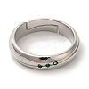 Green Cubic Zirconia Finger Rings RJEW-L123-003P-2