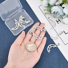 8Pcs 304 Stainless Steel Pendants STAS-UN0030-75-2