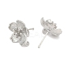 Brass Stud Earring Findings KK-Z099-05P-03-2