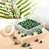 100Pcs 8mm Natural African Jade Bead Round Beads DIY-LS0002-46-5