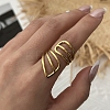 Irregular Brass Cuff Rings for Women KK-CBA8D1E-05G-2