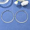 Tarnish Resistant 304 Stainless Steel Big Hoop Earrings EJEW-F105-13P-4