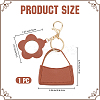 1Pc Portable Imitation Leather Bag Keychain AJEW-CL0001-64A-2