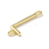 Rack Plating Brass Connector Charms KK-P245-07G-L-2