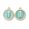 Golden Plated Alloy Enamel Charms ENAM-S118-05I-1
