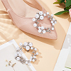 2Pcs Alloy Rhinestone Shoe Decorations FIND-GF0006-57-4