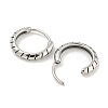 316 Surgical Stainless Steel Hoop Earrings EJEW-D096-09B-AS-2