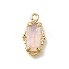 Brass Glass Charms KK-U061-10G-04-1