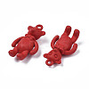 Rack Plating Spray Painted Alloy Pendants PALLOY-N172-001-03-4